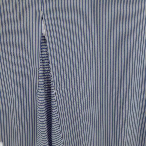 Chico's Blue Striped High-Low Long Sleeve Tunic Shirt - Picture 11 of 14